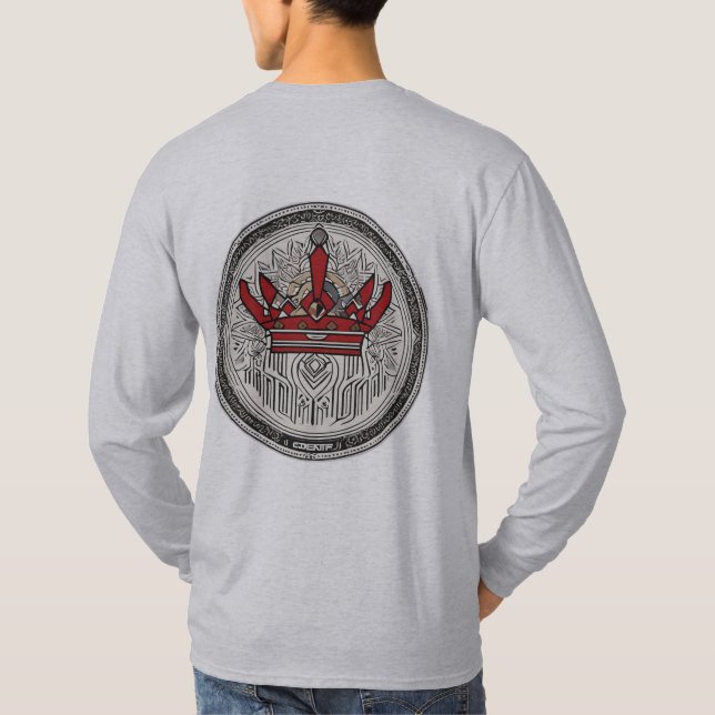 ’Soar High Långärmad Grått T-Shirt’ T Shirt (Baksida)