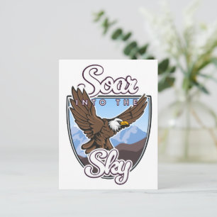 Soar in i logotypen Himlar Helg Vykort