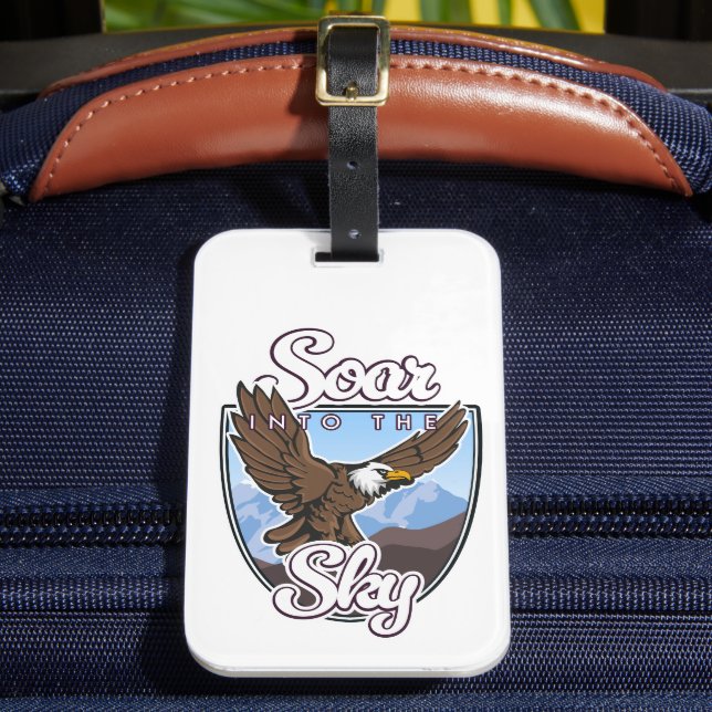 Soar into the Sky logotyp Bagagebricka (Framsida Insitu 2)