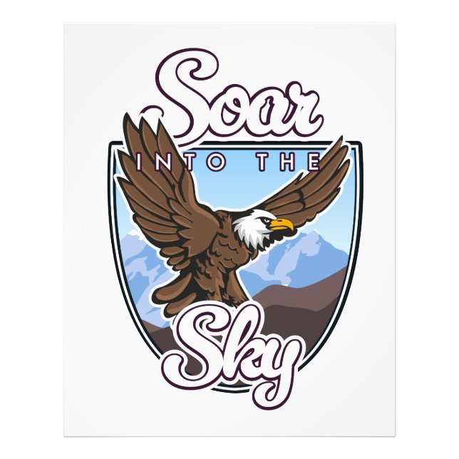 Soar into the Sky logotyp Fototryck (Framsidan)