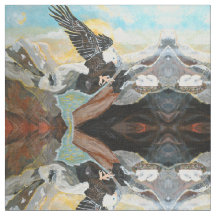 "Soar like Vingar on a Eagle" Cotton Fabric