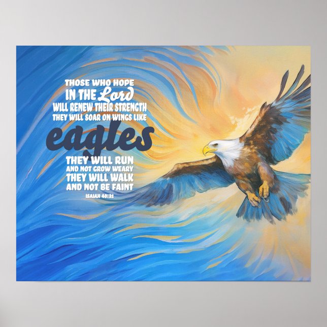 Soar on wings like eagles poster (Framsidan)