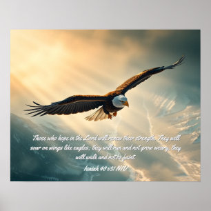 Soar på vingar som örnar poster