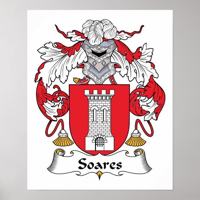 Soares Family Crest Poster (Framsidan)