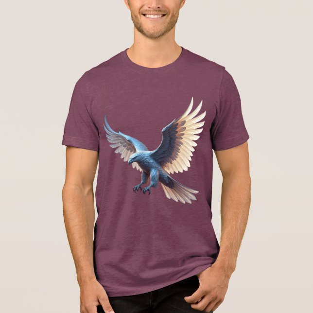 Soaring Crystal Eagle – Symbol of Transformation T Shirt (Framsida)