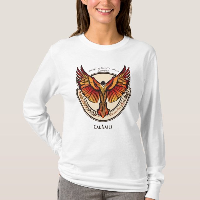 Soaring Crystal Eagle T Shirt (Framsida)
