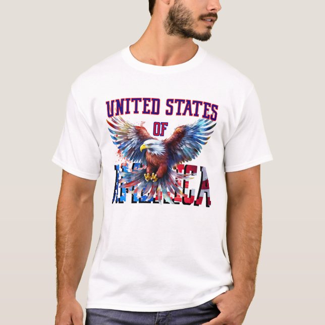 Soaring Eagle Patriotic Tee (Framsida)