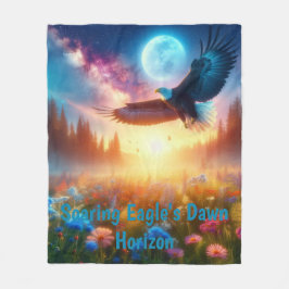 Soaring Eagles Dawn Horizon Fleecefilt