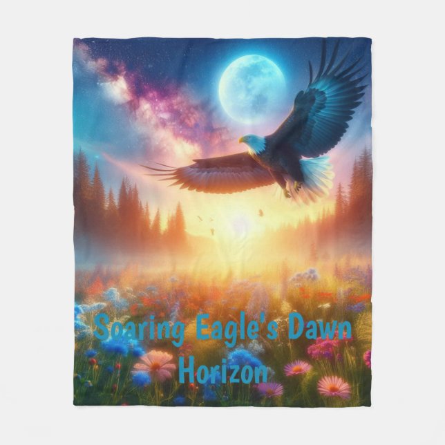 Soaring Eagles Dawn Horizon Fleecefilt (Framsidan)