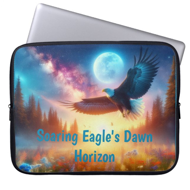 Soaring Eagles Dawn Horizon Laptop Fodral (Framsidan)
