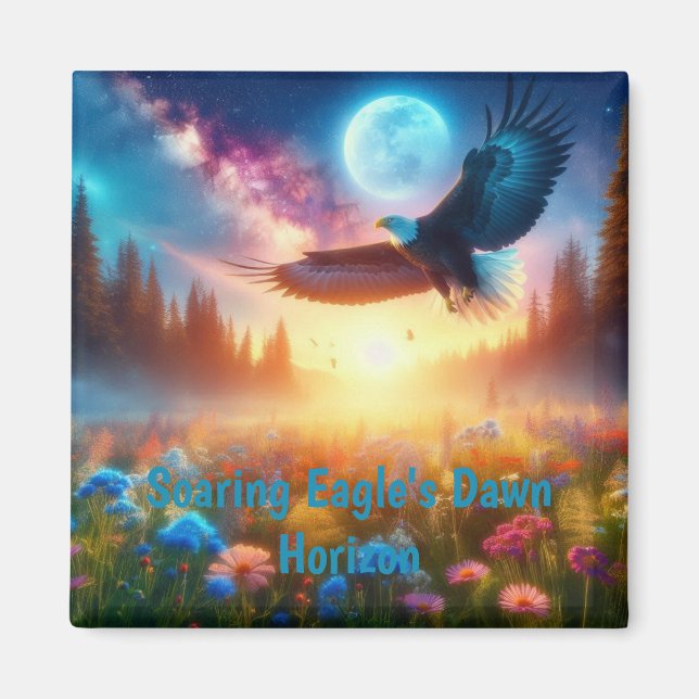 Soaring Eagles Dawn Horizon Magnet (Framsidan)