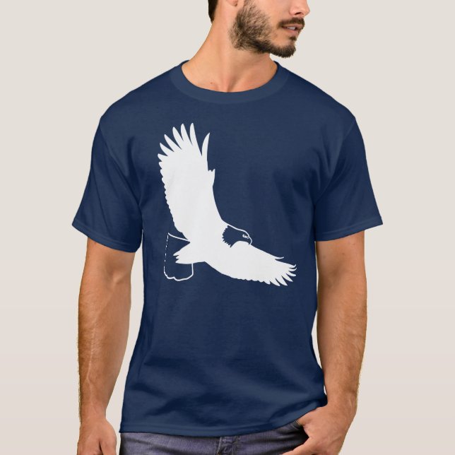 Soaring för vitörn t shirt (Framsida)