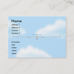 Soaring glida Sailplane glidflygplanknubbig Visitkort