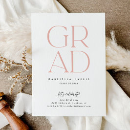 Soaring Grad | Rosa + Vita Studenten Inbjudningar