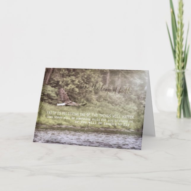 SOARING Greeting Card Tack Kort (Framsida)
