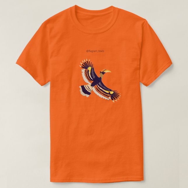 Soaring Hornbill T Shirt (Design framsida)