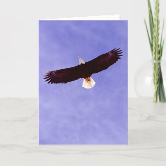 Soaring örnhälsningkort kort