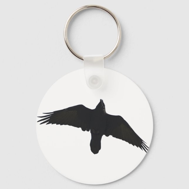 Soaring Raven Gåvor Nyckelring (Framsida)