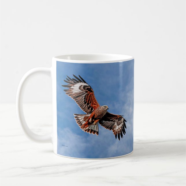 Soaring Red Kite Kaffemugg (Vänster)
