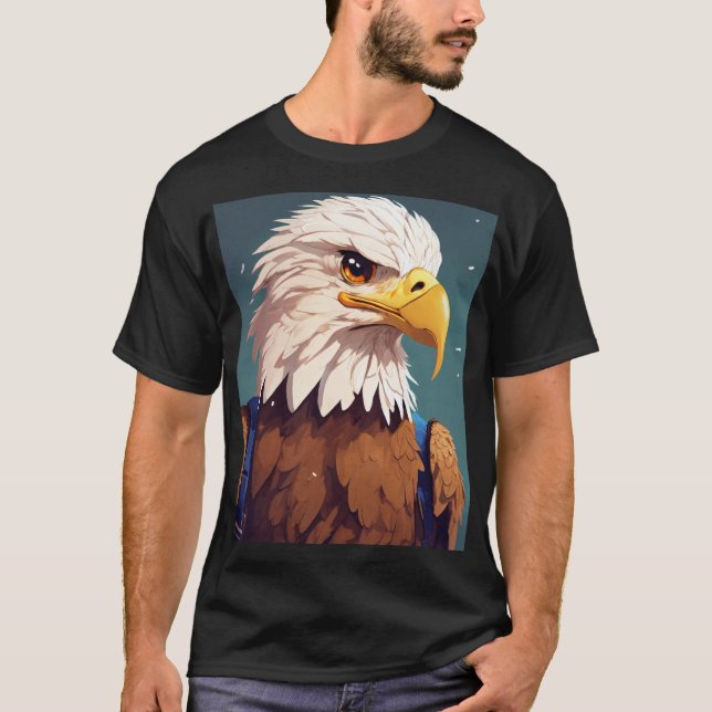 Soaring Spirit Eagle Little Winged Champion Eagle T Shirt (Framsida)