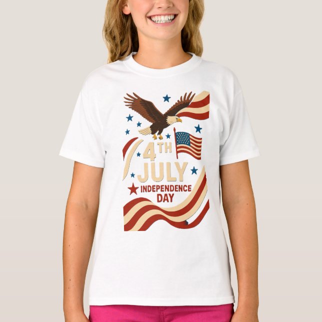 Soaring Spirit of Freedom. T Shirt (Framsida)