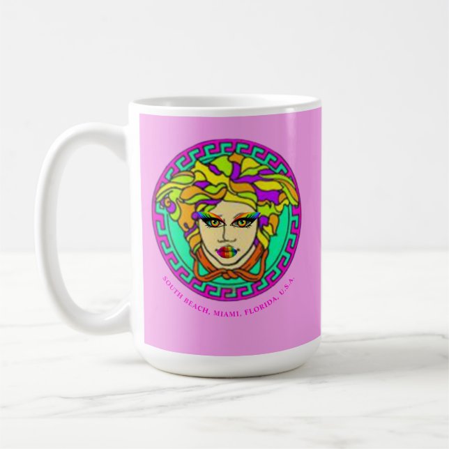 SoBe Miami Kitsch Ikonisk Medusa, Pride  Kaffemugg (Vänster)