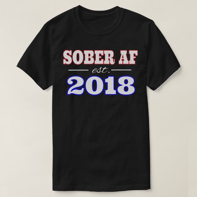 SOBER AF ETABLERAT 2018 T SHIRT (Design framsida)
