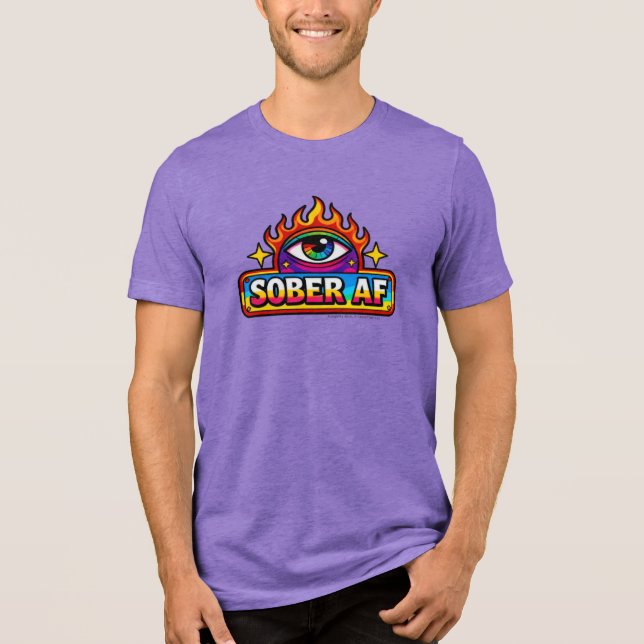 Sober AF -  T Shirt (Framsida)