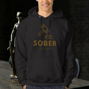 Sober as A domare - Guld Gavel Hoodie