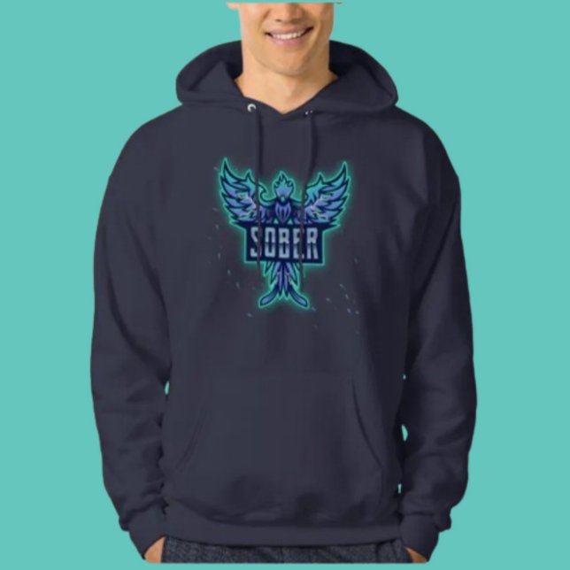 Sober Blue Hoodie (Skapare uppladdad)