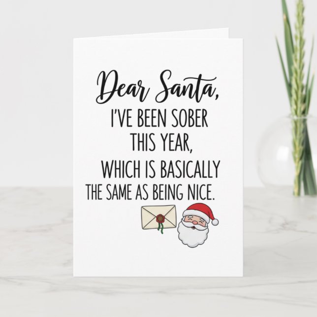 Sober christmas helgkort (Framsida)