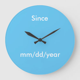 Sober Date Clock Stor Klocka