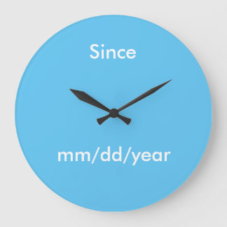 Sober Date Clock Stor Klocka