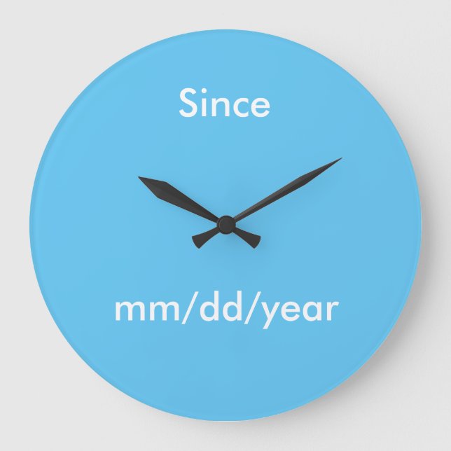 Sober Date Clock Stor Klocka (Framsida)