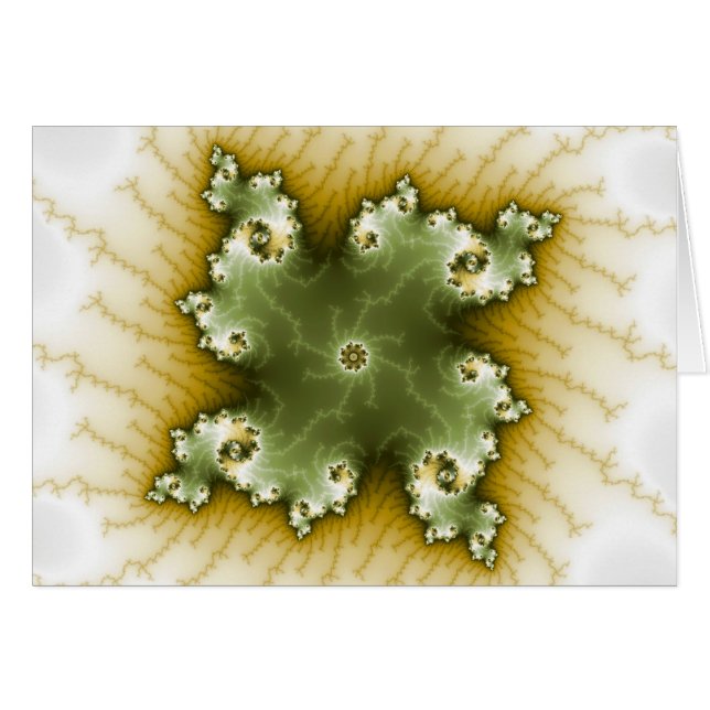 Sober - Fractal Card Hälsningskort (Framsidan Horizontal)