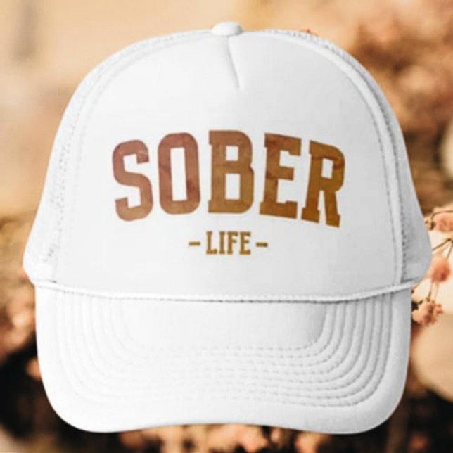 Sober Life Typography Keps (Skapare uppladdad)