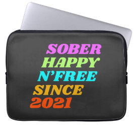 Sober lycklig n'free sedan (anpassa året) laptop fodral