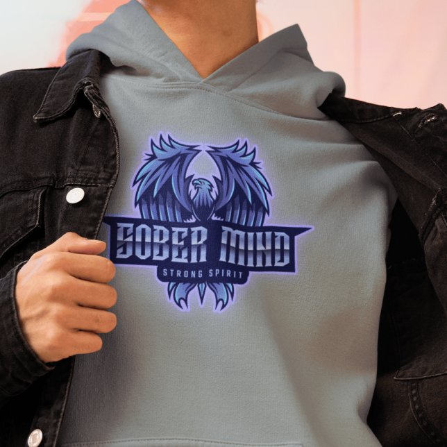 Sober Mind Strong Spirit Hoodie (Skapare uppladdad)