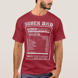 Sober Pappa Recovery Näringsvärdestillägg T Shirt