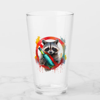 Sober, Raccoon, alkoholfri, alkoholfri, alkoholfri Glaskopp