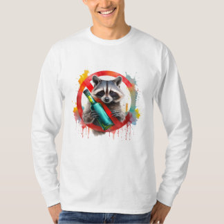 Sober, Raccoon, alkoholfri, alkoholfri, alkoholfri T Shirt