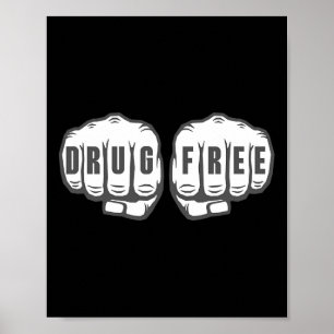 Sober Recovery Sobriety Gift Drug Free Poster