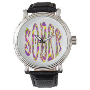 SOBER Retro 60-talets konst Psykedelisk Armbandsur