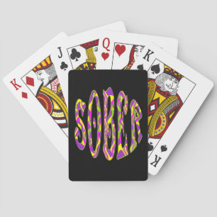 SOBER Retro 60's Art Psychedelic Casinokort