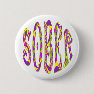 SOBER Retro 60's Art Psychedelic Knapp