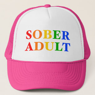 Sober Vuxen Hat Rainbow Keps