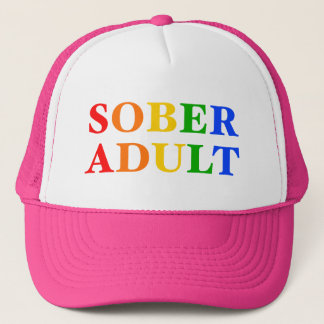 Sober Vuxen Hat Rainbow Keps