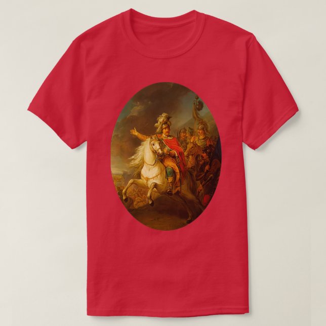 Sobieski vid slaget vid Wien av Bacciarelli Morsa T Shirt (Design framsida)