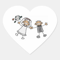 Sobre la boda sello adhesivo Bröllop Hearts