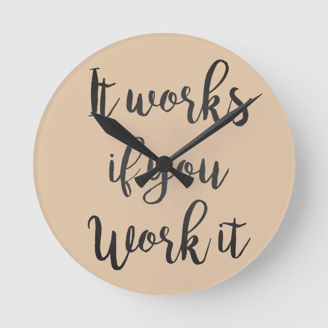 Sobriety 12 step Recovery-offertgåva rent sober Rund Klocka (Framsida)